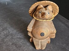 Shou-Sugi-Ban Japanese Folk Art Tanuki (Rocco Dog)