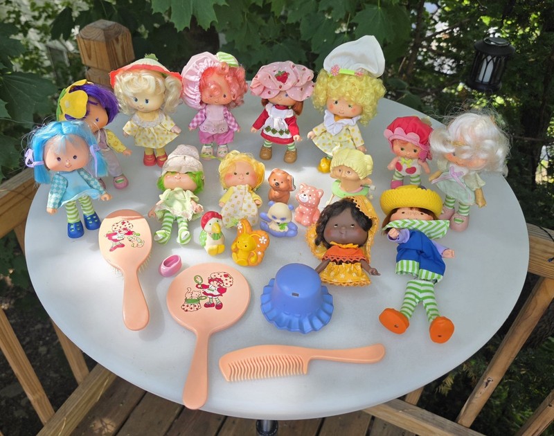  Lot Of Vintage 1979 Strawberry Shortcake Dolls, Figures, Accessories, And Pets