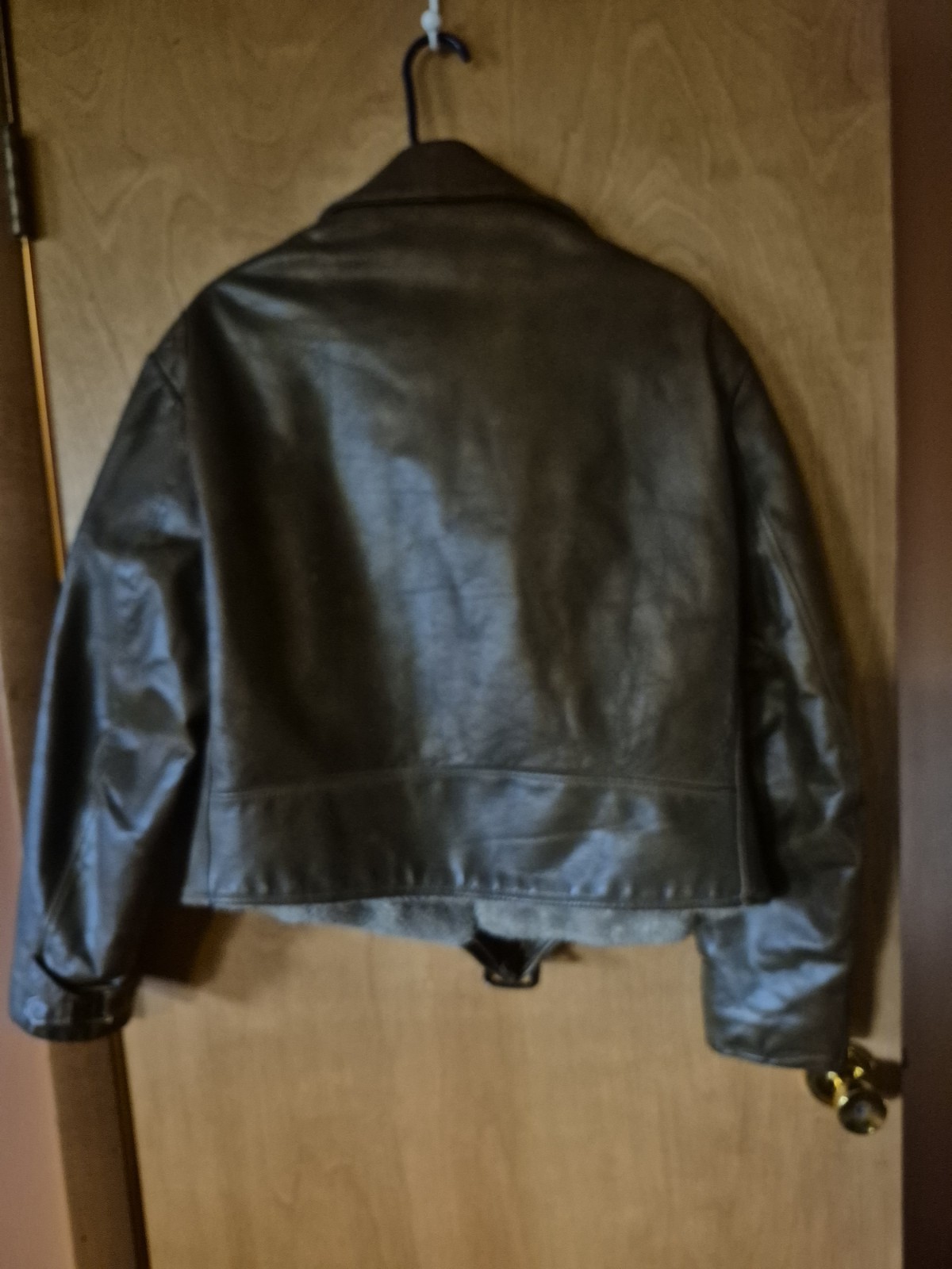 Schott Leather Fur Lined Jacket Vintage 60s/70s Mens