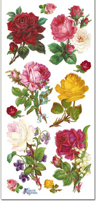 Violette Stickers  Roses Cupid Valentine's Day Craft Planner Supply Scrapbook