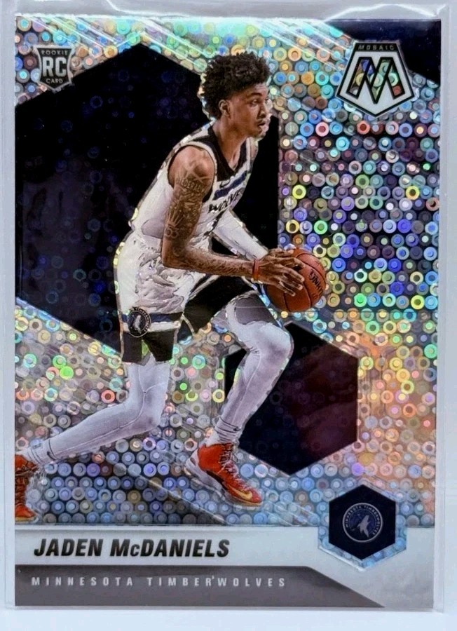2020-21 Panini Mosaic Fast Break Prizm JADEN McDANIELS #235 (RC)