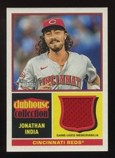 2025 Topps Heritage Baseball Clubhouse Collection Jonathan India Card #CCR-JI
