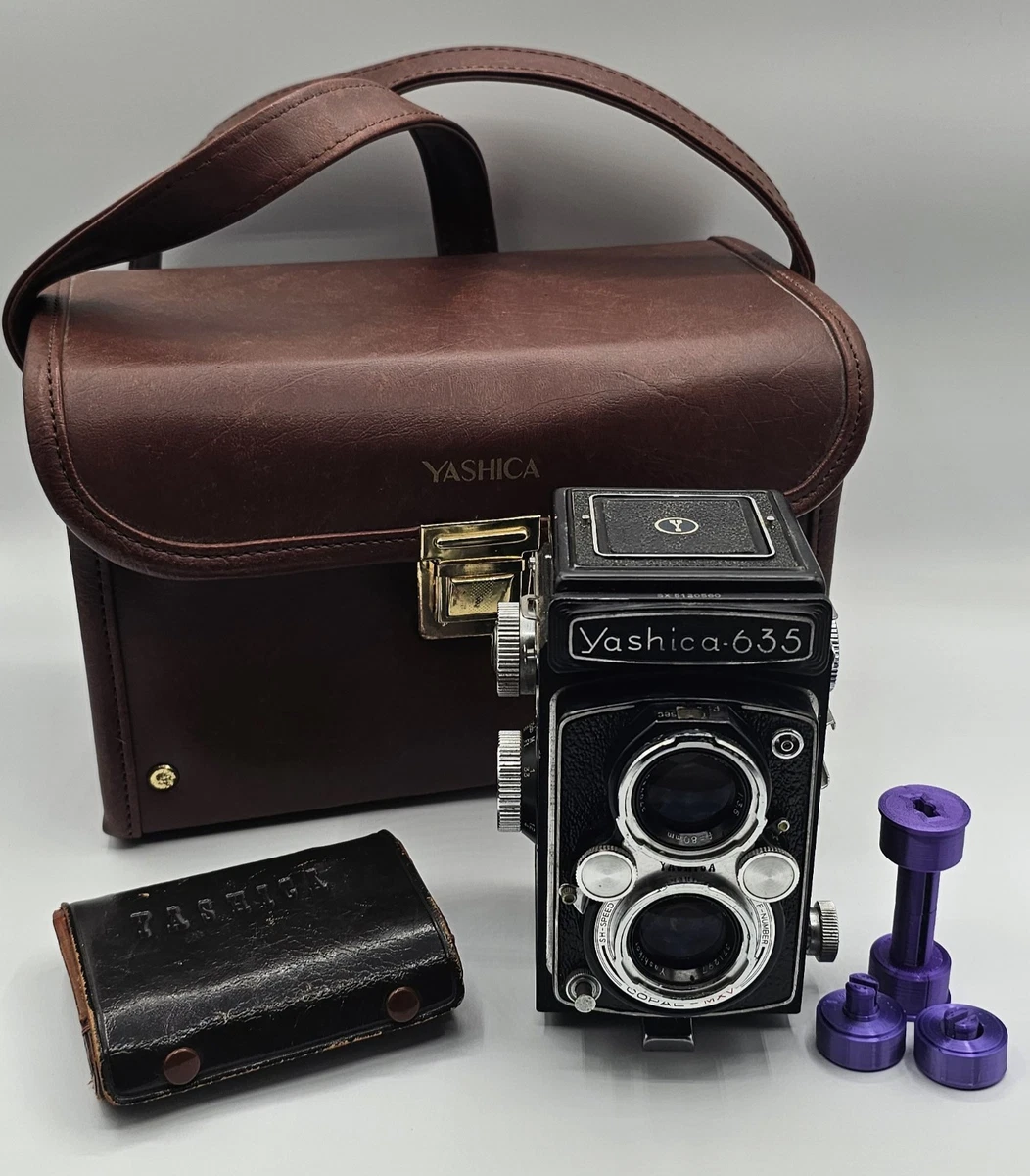 Yashica 635 6x6+35mm Tlr Caméra à Film W / Kit Adaptateur