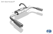 FOX Edelstahl Duplex Sportauspuff Toyota Auris E180 ab 2012 je 90mm rund