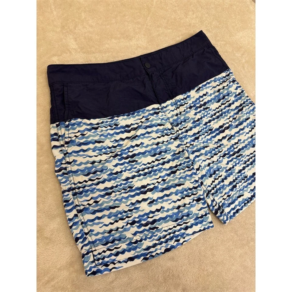 Tommy Hilfiger Youth Boys Large Blue Wave Swim Trunks Kids - Image 4 of 4