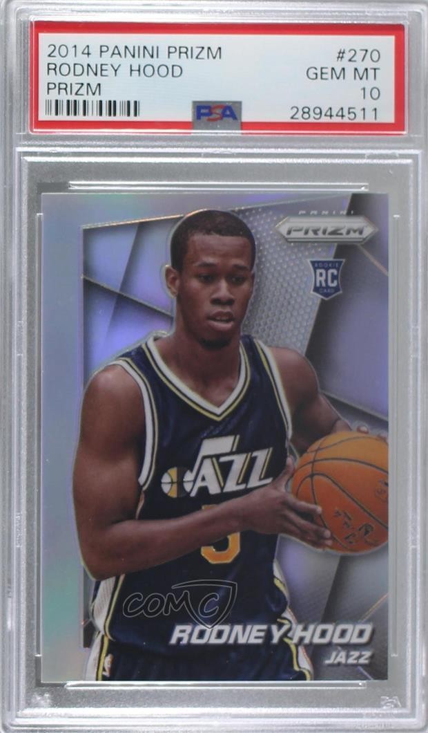 2014-15 Panini Prizm Silver Prizm Rodney Hood #270 PSA 10 GEM MT Rookie RC r5u