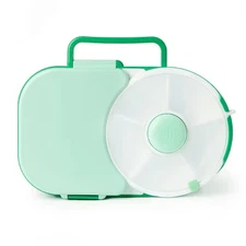 GoBe Kids' Bento Style Lunchbox with Snack Spinner - Sage Green