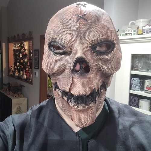 Scarecrow Mask Batman Horror Halloween Cosplay Latex Bat Man Scary Scare Crow 2! - Picture 2 of 8