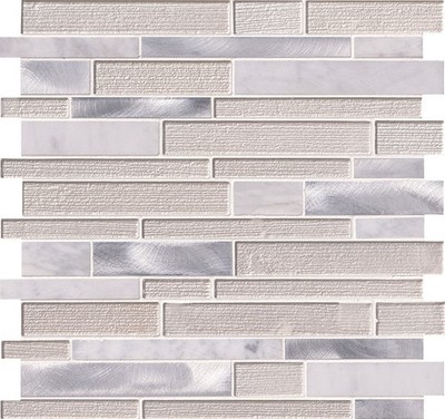 Ackland AKM-SGM-12X12ILX-CA 12'' x 12'' Glass and Metal and Stone - Costa Sierra