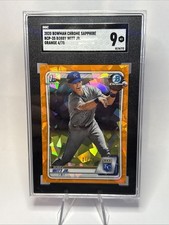 2020 Bowman Chrome Sapphire 1st Bobby Witt Jr. Orange Refractor  /75 Royals