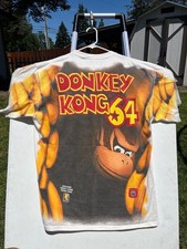Vintage Donkey Kong N64 preorder Promo Tee Gr...
