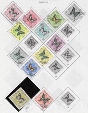 12 French Guinea Stamps from Quality Old Antique Album 1963