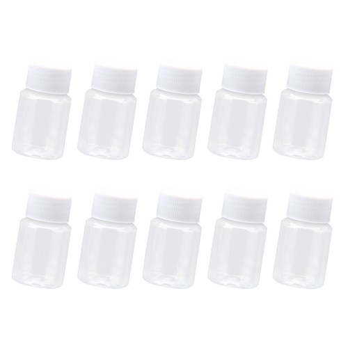 10 Stück 50ml Transparent Plastik Flaschen Nachfüllbar Leer Behälter mit Deckel Gläser - Bild 6 von 12