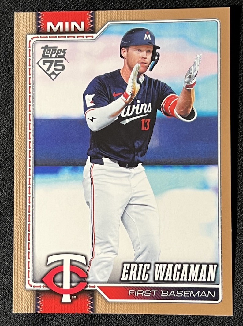 2026 Topps Series 2 - Gold Border /2026 - Eric Wagaman - Twins - #394