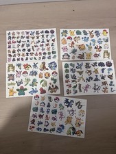Pokémon Temporary Press-On Tattoo Sheets, Mu...