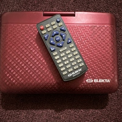 Elekta EDVD-P52TV Portable Red DVD Player, DVD/VCD/MP3/CD/JPEG Support
