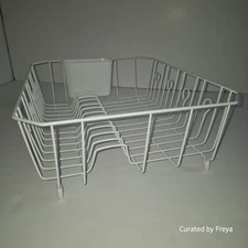 Vintage White Rubbermaid Dish Drainer Wire Coated 14x18