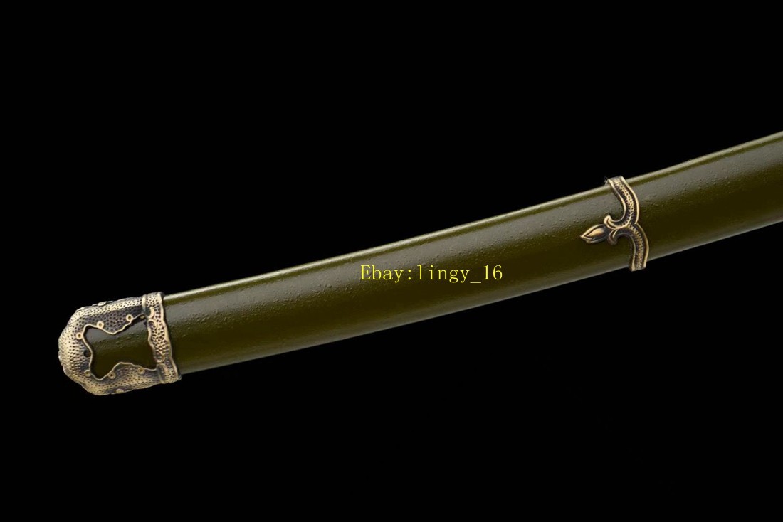 Functional Sword Military Saber Folded Steel Sharp TaChi Japanese Samurai Katana