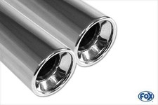 FOX Racinganlage ab Kat 2x80 mit Absorber für Opel Astra G Stufenheck Bj. 98-04