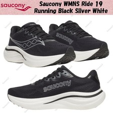 Saucony WMNS Ride 19 Running Black Silver White Women's size