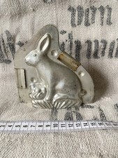 Alte Hasen Schokoladenform OSTERHASE METALL SHABBY Backform DEKO