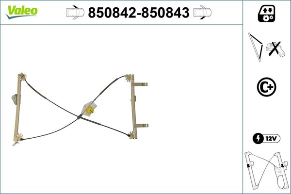Fensterheber Valeo 850842 FüR Peugeot 307 CC 3B 16V Hdi 135-image