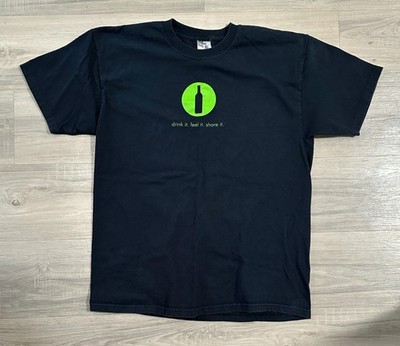 Vintage Y2K MonaVie Beverage Men's MEDIUM T-Shirt MLM Defunct Health Drink