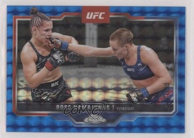 2025 Topps Chrome UFC Blue Geometric Refractor 71/99 Rose Namajunas #89 1wv