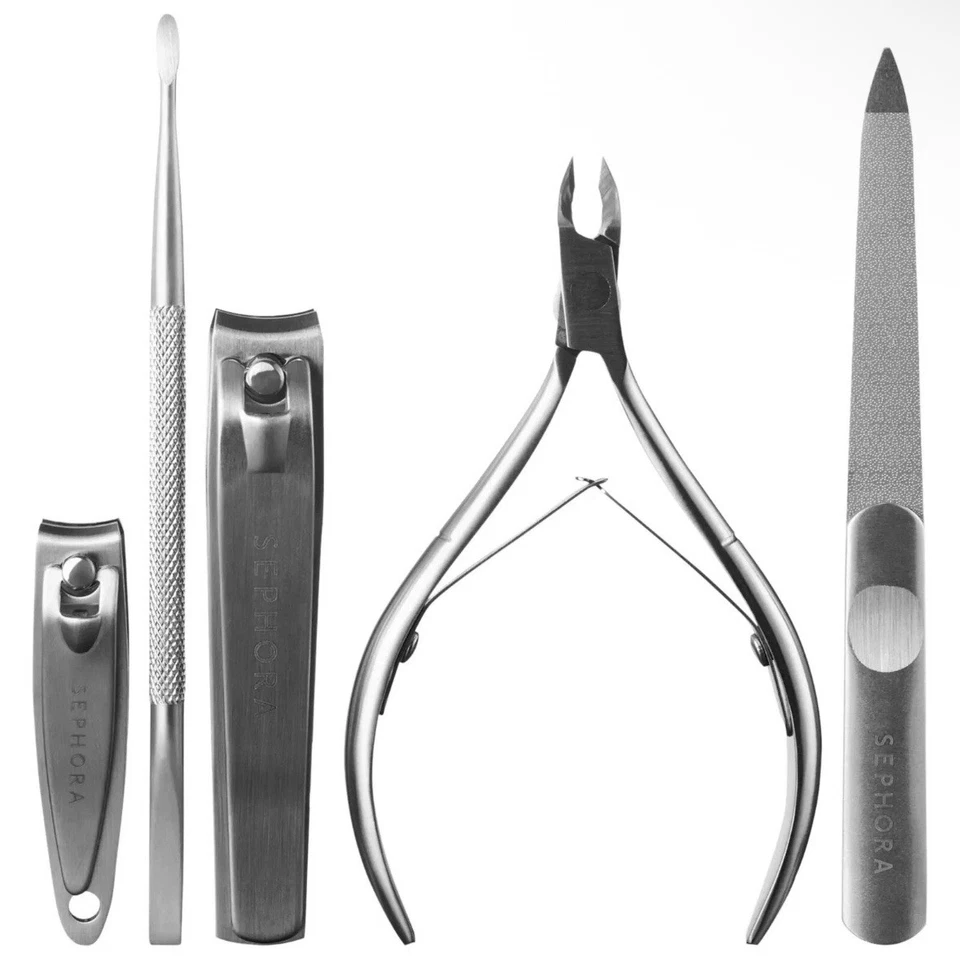 Kit de herramientas de manicura/pedicura de 5 piezas Sephora Collection y bolsa de cuero vegano Foto 3 de 4