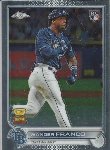 Wander Franco [Red] #35 2022 Topps Chrome card