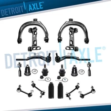 18pc Front Upper Control Arms ball Joint Tie Rod Sway Link for 04-07 Trailblazer