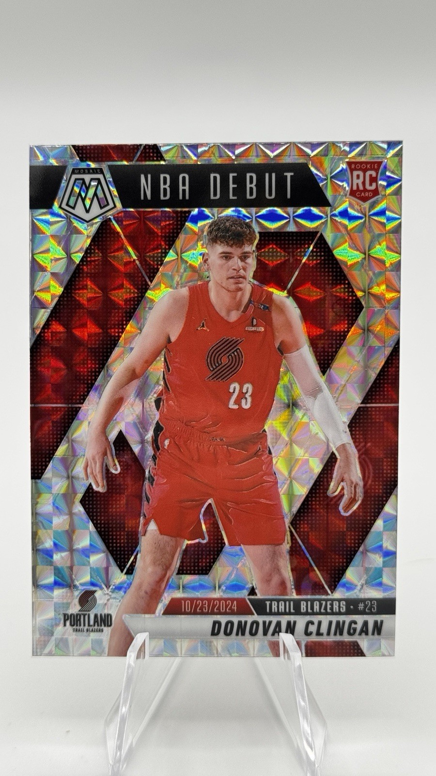 2024-25 Panini Mosaic - Rookies Donovan Clingan #246 Mosaic Prizm (RC)