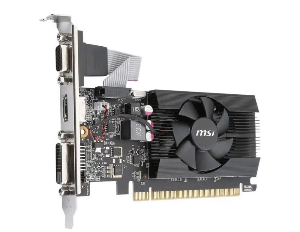 MSI Gaming Geforce GT 710 2GB GDRR3 64-Bit HDCP Support Directx 12 Opengl 4.5 Si - Image 2 of 4