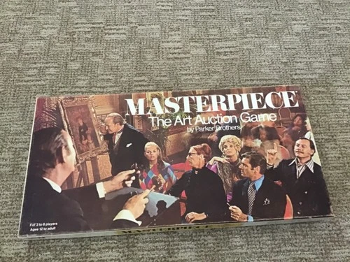 Masterpiece The Art Auction Game Vintage 1970 - Parker Brothers