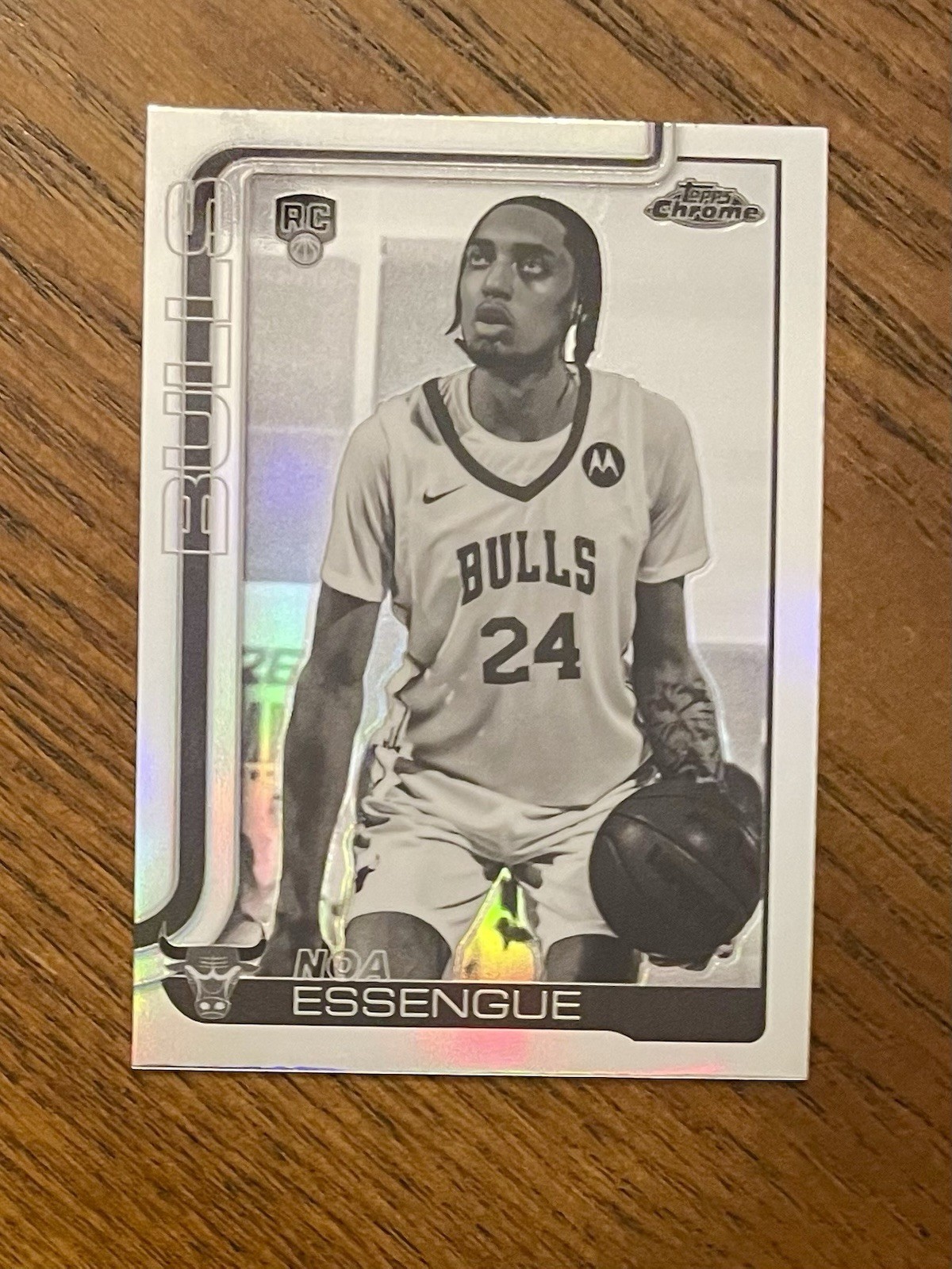 2025-26 Topps Chrome Noa Essengue RC #262 NEGATIVE REFRACTOR Rookie Bulls