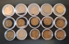 UK 15 Threepence Collection 1953-1967
