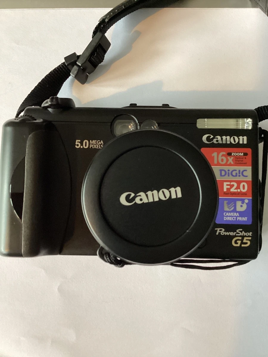 Canon PowerShot G5 – 5.0 MP – Appareil Photo Numérique Compact – Fonctionne