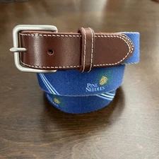 PINE NEEDLES Country Club Peter Millar golf BELT sz 38 Blue