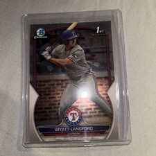 2023 Bowman Draft 1st - Chrome Wyatt Langford #BDC-106