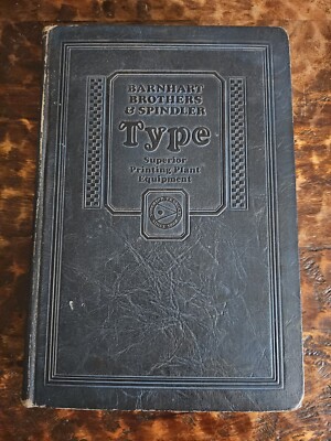 Barnhart Brothers & Spindler Catalog 25-A Type Faces Border Designs Typecast...