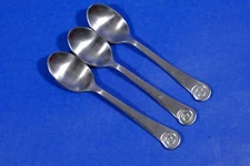 3 x Robert Welch Ammonite Satin Stainless Teaspoons 6 3/8”