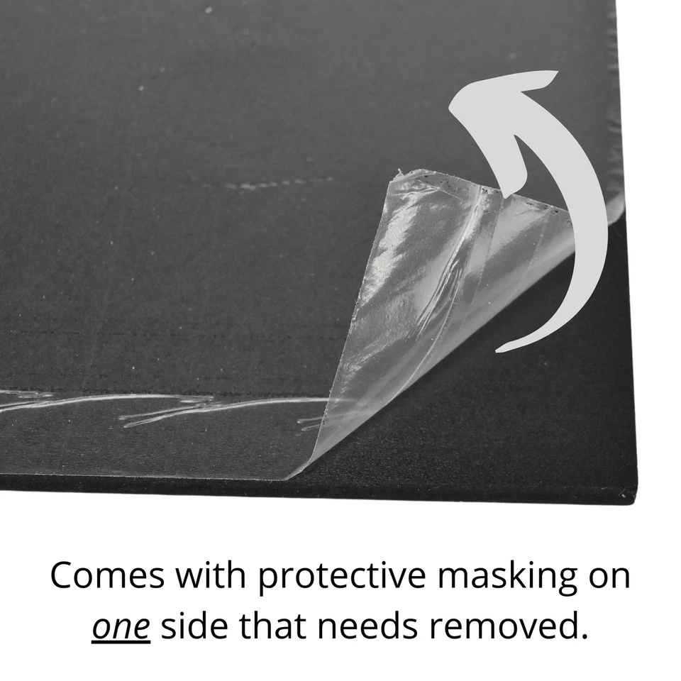 BuyPlastic Black Expanded PVC Plastic Sheet 12mm (1/2") x 12" x 24" - Image 4 of 4