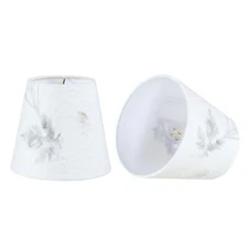 Aspen Creative 51035-2, Empire Clip-On Chandelier Lamp Shade, Off White in Pe...