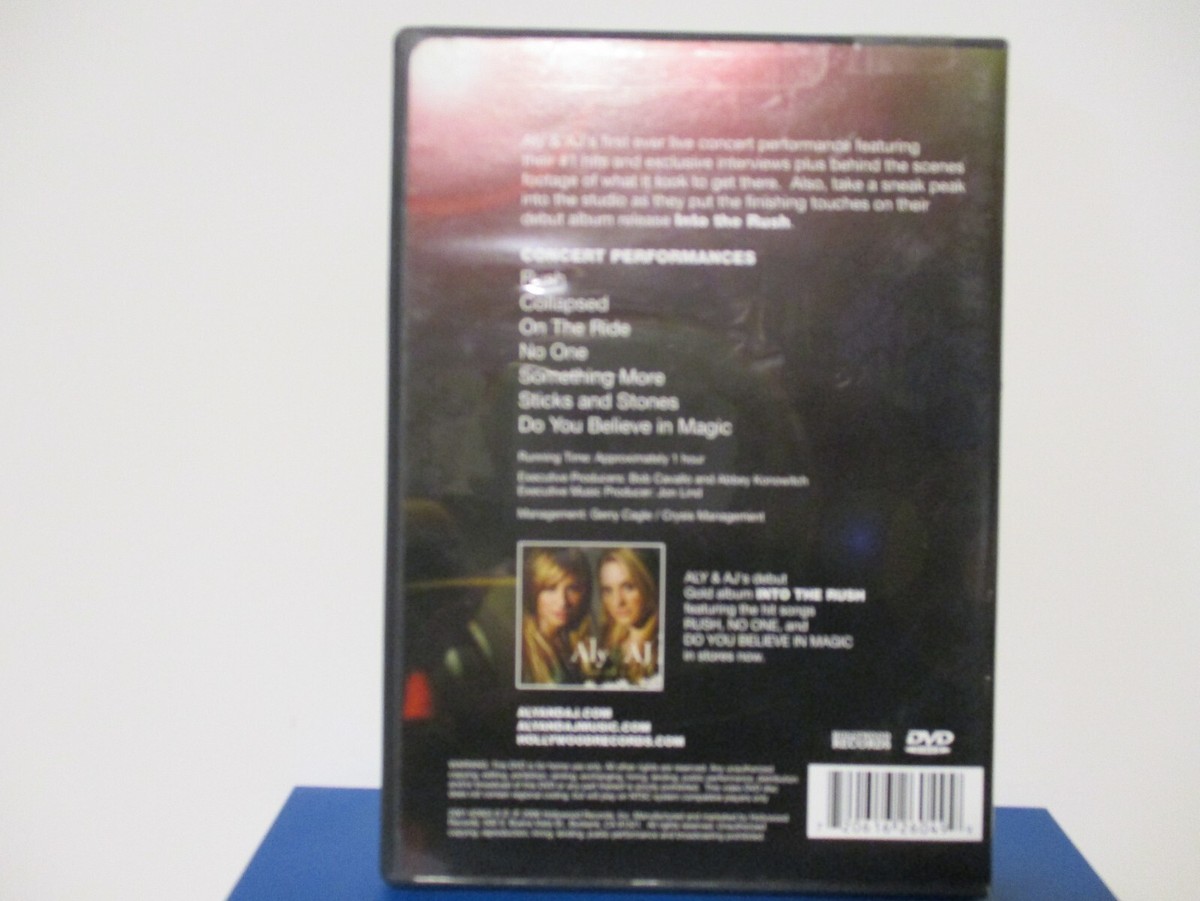 Aly & AJ - On the Ride Concert, - DVD - MINT condition - ED22-172