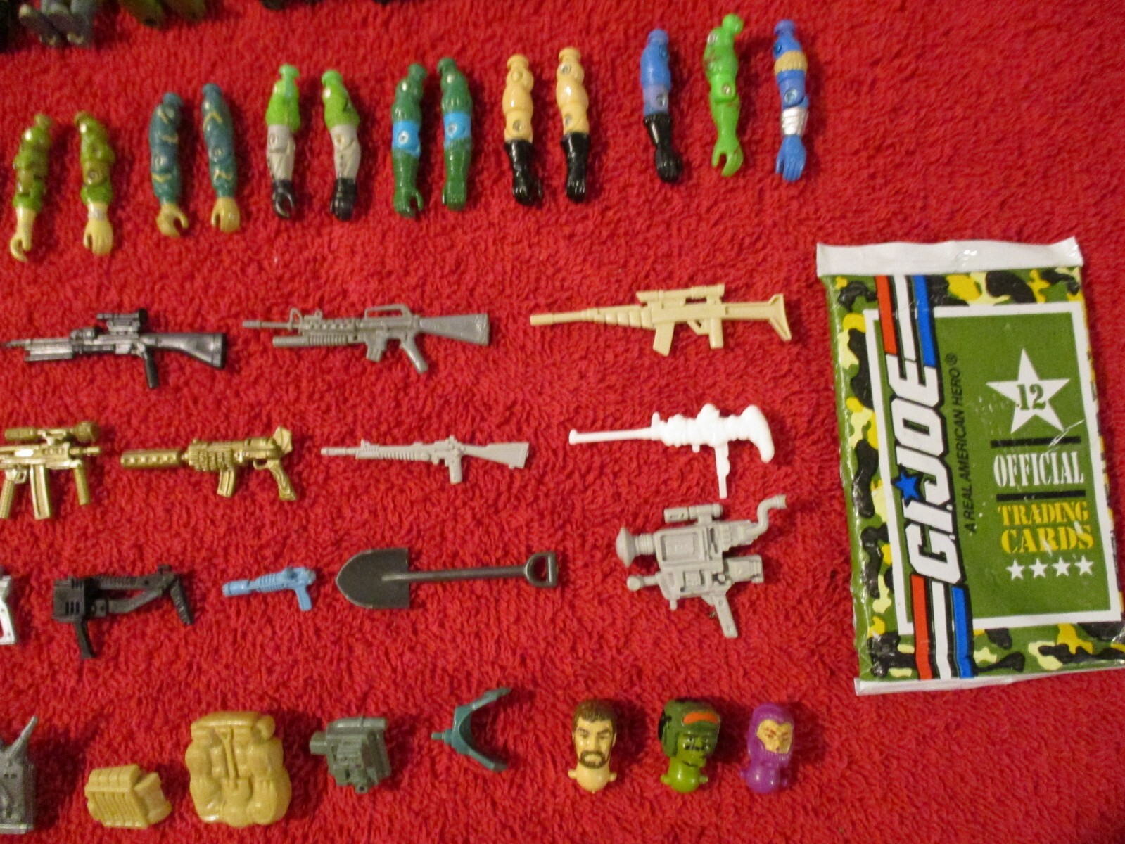 Vintage 1980's 1990's GI Joe BODY PARTS LEGS ARMS HEADS CHESTS WAISTS