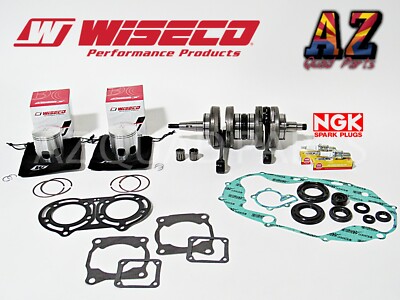 Banshee 350 WISECO Crank Crankshaft 66.25mm Pistons Rods Seals Gasket NGK Plugs