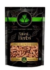 SAI HERBS Premium Lebanon Pine Nuts with Shell-Chilgoza, Chilgoja Seeds, Natural