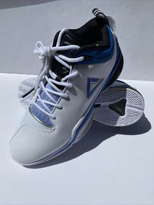 PEAK Men's Basketball Shoes White Blue Size 16 | eBay