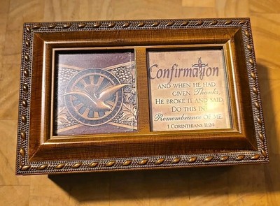 Cottage Garden Confirmation Italian Inspirational Music Box-''Schubert Ava Maria''