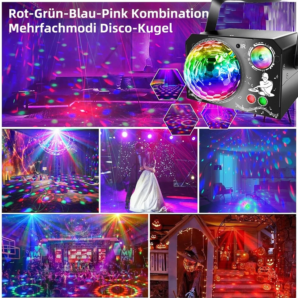 Laserlicht Lichteffekt RGB LED Laser Projektor DJ Disco Party Show Bühnenlicht - Bild 3 von 4